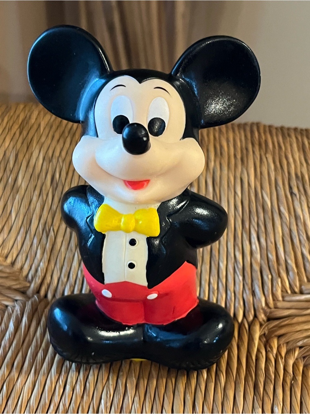 Vintage Mickey Mouse Tuxedo PVC Coin Bank Monogram Products
